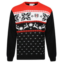 Fulham Fairisle Xmas Jumper Blk/Red