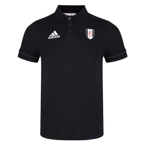 Adidas 17/18 Fulham Black Travel Polo