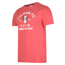 Fulham Crackle Print Red Marl Tee