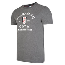 Fulham Crackle Print Charcoal Marl Tee